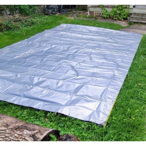 Heavy Duty Tarp Cover, Extra Thick Waterproof Tear and Rip Proof 5.5 Mil 6x8 ft - Picture 1 of 4